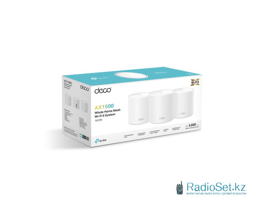 Домашняя Mesh-система Wi-Fi 6 TP-Link Deco X1500(3-pack)